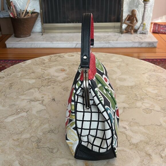 Rare Karen Wilson Limited Edition “Red Rose” Satchel Retro Style Bag - Picture 5 of 13